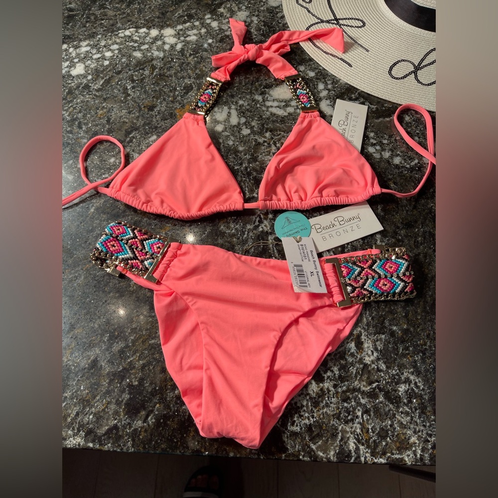 NWT Boho Paradise beach bunny bikini XL set - Picture 10 of 15